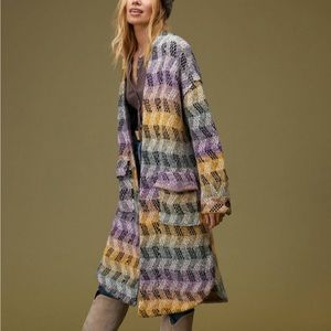 Pilcro Geo Sweater Coat